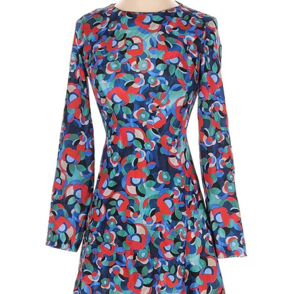 Zara Trafaluc Dress Multicolor Print